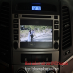 DVD theo xe Hyundai Santafe 2009-2011 | Km camera lùi xịn đi ban đêm